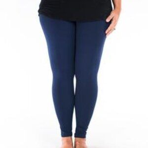 Sweetlegs Petite navy blue leggings - Midnight